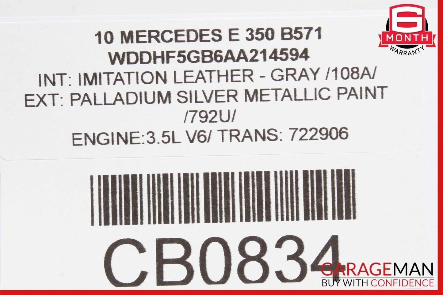 03-15 Mercedes W212 E350 S550 ML550 Auxiliary Water Pump Heater 0002010340 OEM
