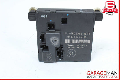 07-09 Mercedes W211 E350 E63 AMG Rear Right Side Door Control Module Unit OEM