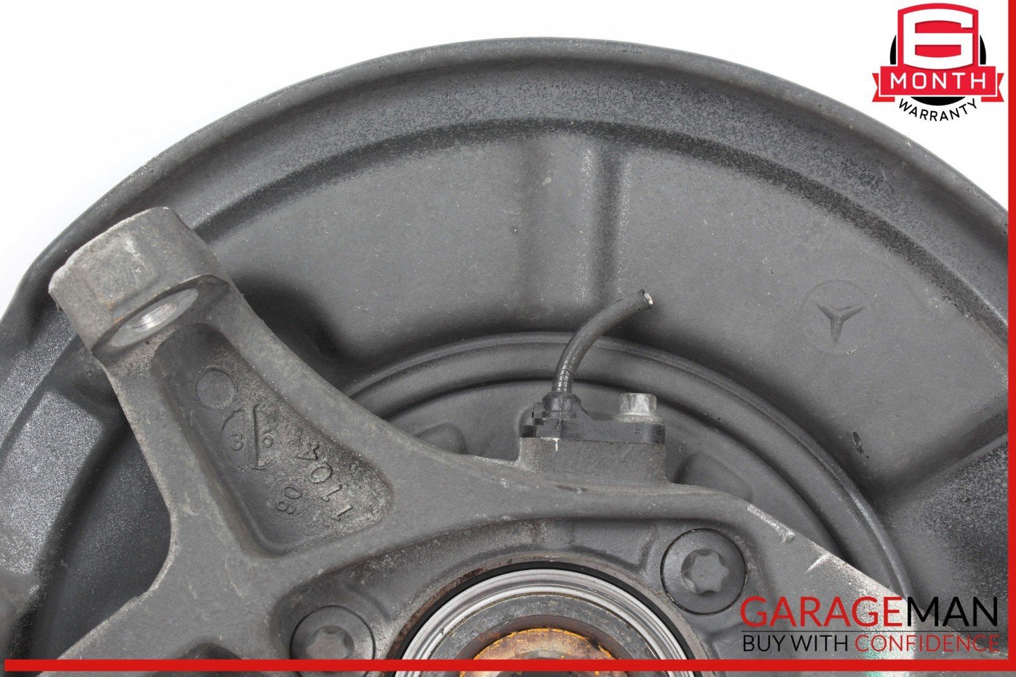03-12 Mercedes R230 SL550 Rear Left Side Spindle Knuckle Hub w/ Rotor Disc OEM