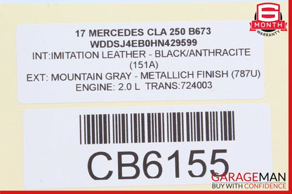12-20 Mercedes W117 CLA250 GLA250 ML350 Front Right Side Door Control Module OEM