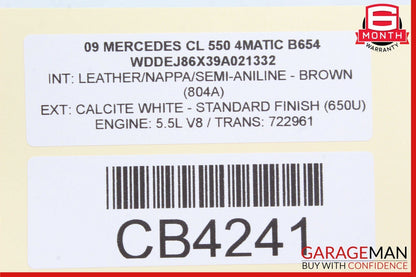 07-14 Mercedes W216 CL550 S550 Voice Language Communication Control Module OEM