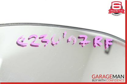 01-07 Mercedes W203 C230 Front Right Passenger Side Mirror Glass