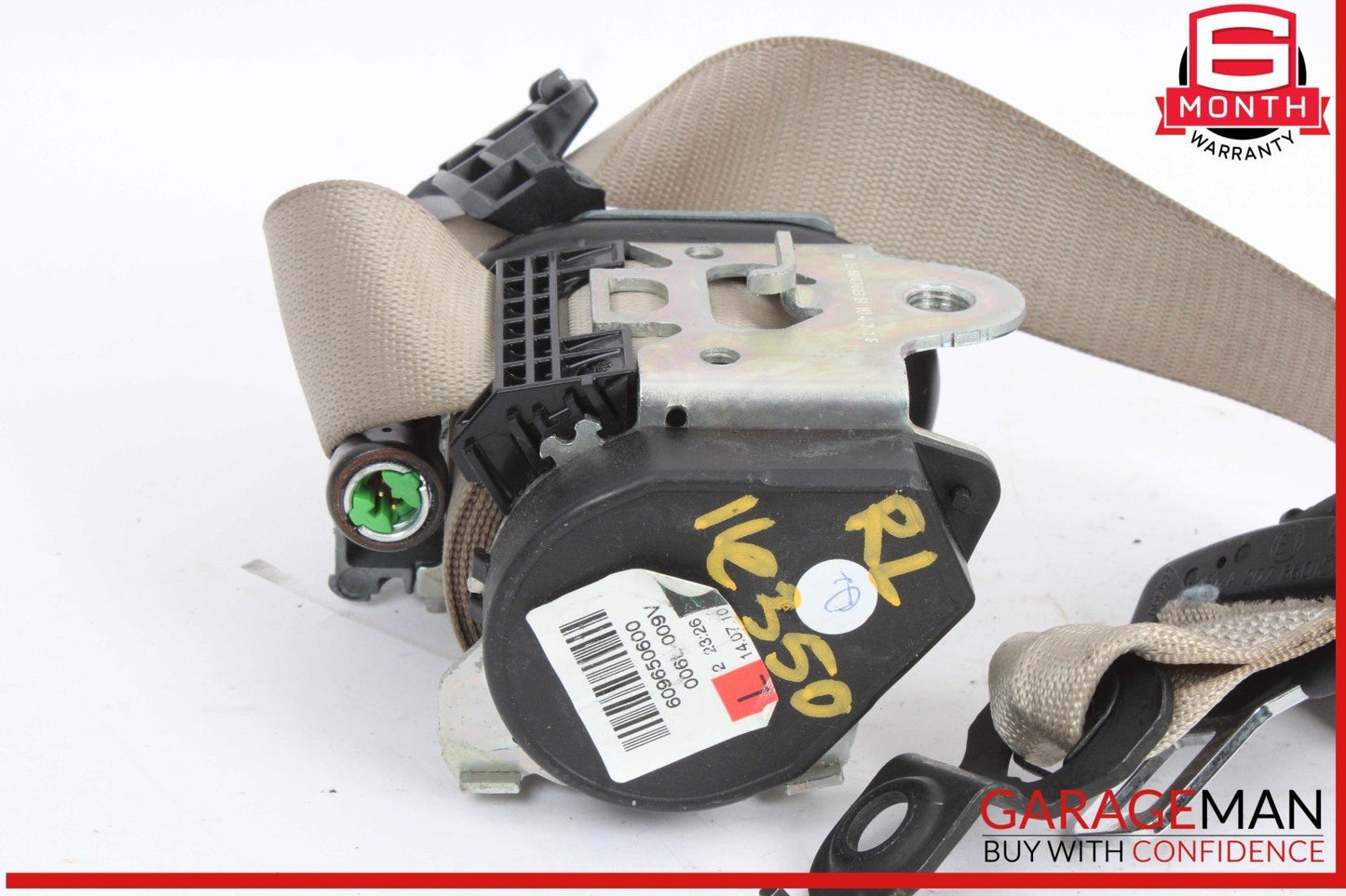 10-13 Mercedes W207 E350 E550 Coupe Rear Left Side Seatbelt Seat Belt Beige OEM
