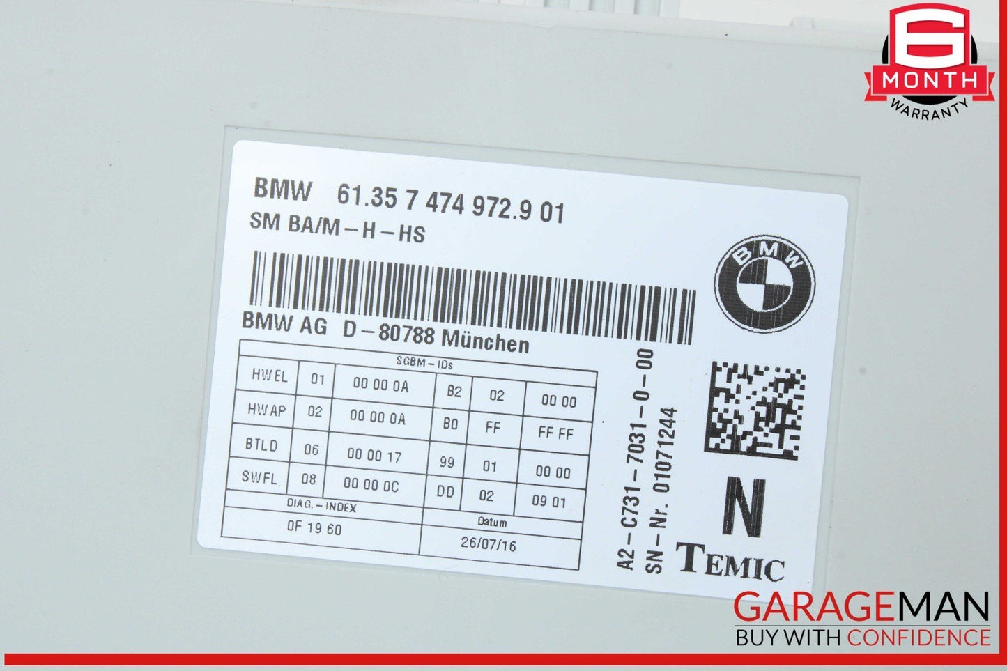 16-19 BMW X1 F48 X2 X3 X4 Front Left Driver Side Memory Seat Control Module Unit