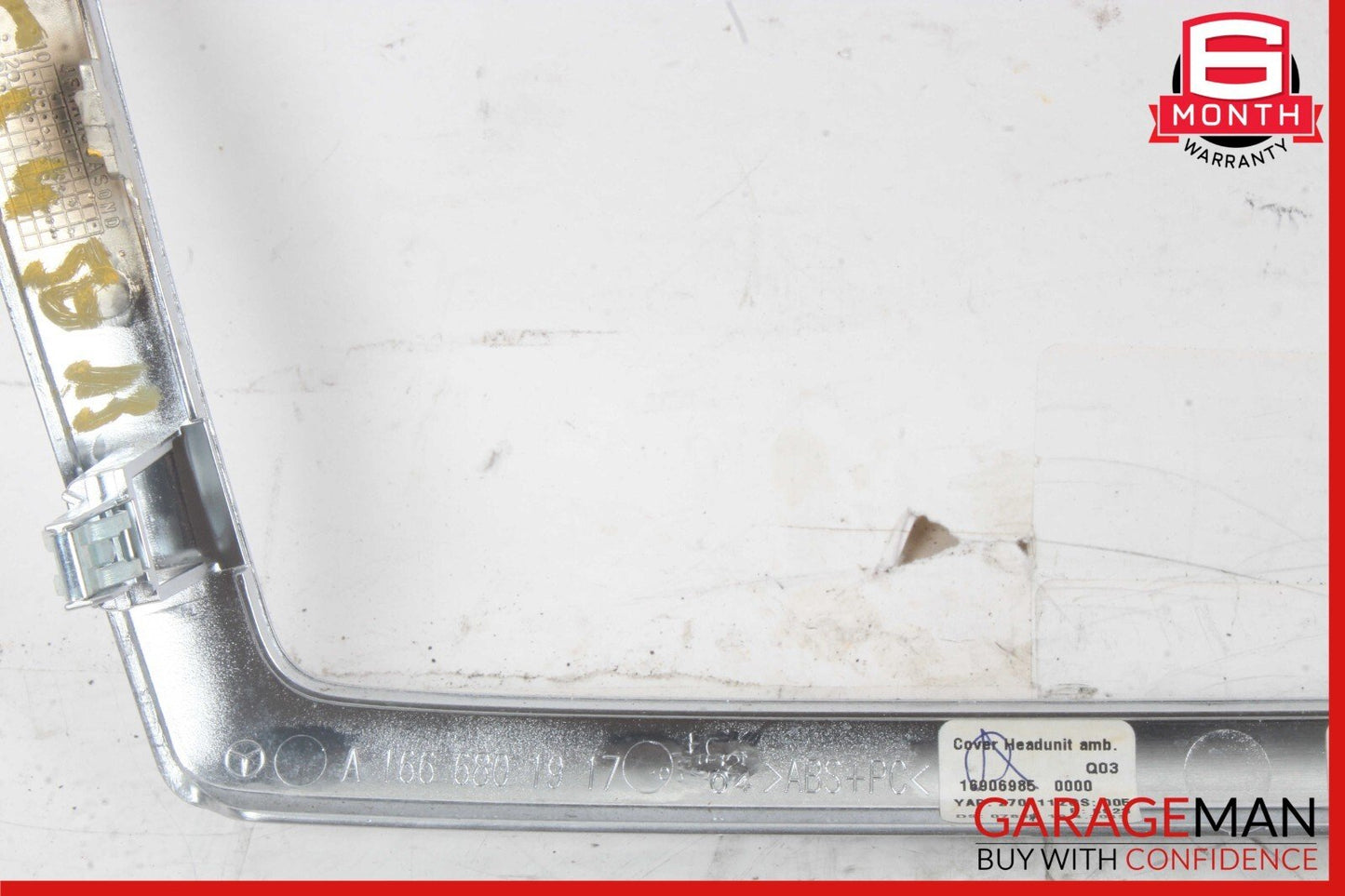 12-16 Mercedes X166 GL450 ML550 Center Console Command Unit Radio Bezel Trim OEM