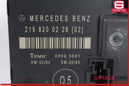 06-11 Mercedes W219 CLS63 AMG Rear Left Side Door Control Module 2198200226 OEM