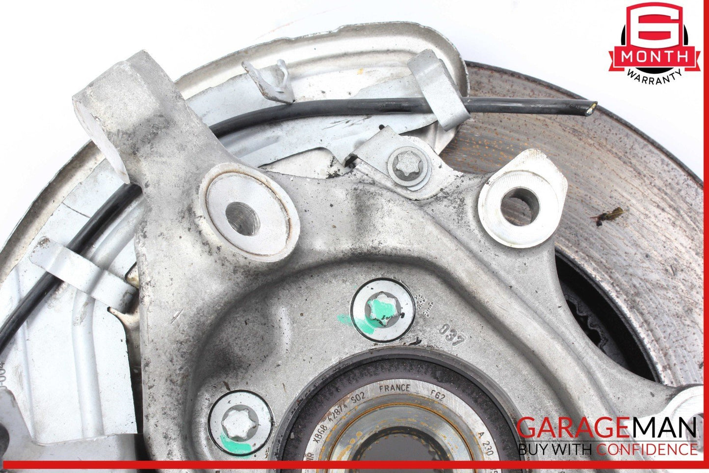 15-20 Mercedes W205 C300 C400 Rear Right Side Spindle Knuckle Hub w/ Rotor Disc