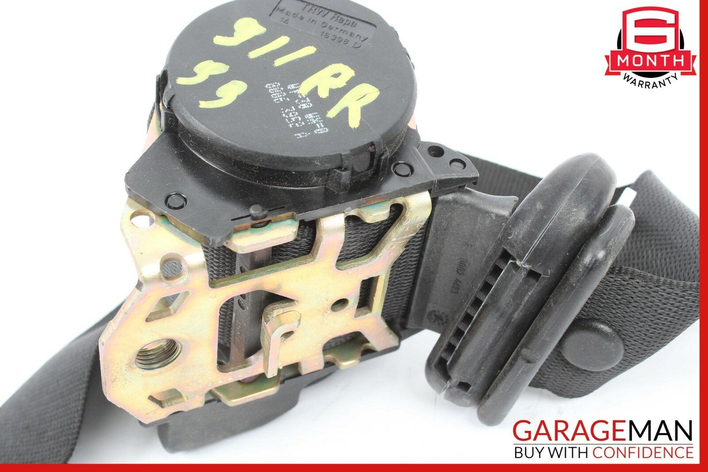 99-05 Porsche Carrera 911 996 Rear Right Side Seatbelt Seat Belt Retractor Black