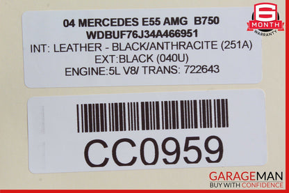 03-06 Mercedes W211 E55 E500 Rear Left Driver Side Door Control Module Unit OEM