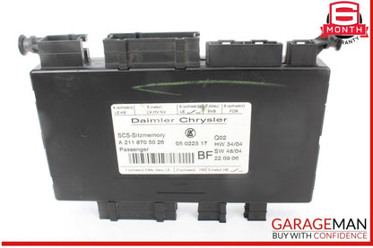 03-12 Mercedes X164 GL450 4MATIC E550 Front Right Seat Control Module OEM