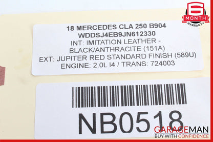 14-18 Mercedes W117 CLA250 Rear Right Side Suspension Lower Control Arm