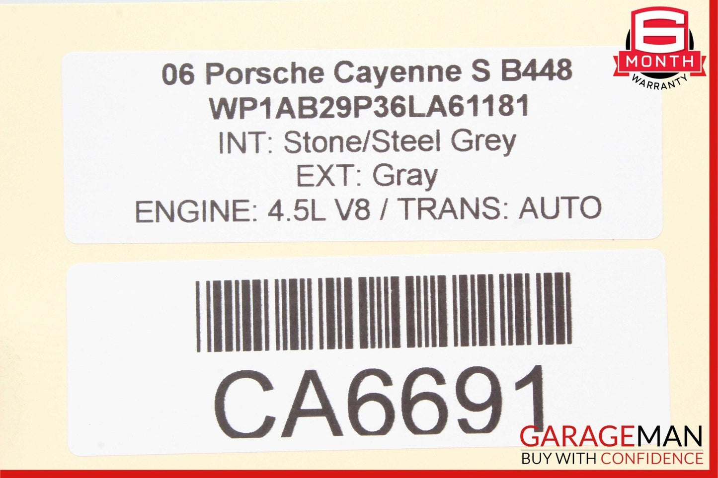 03-06 Porsche Cayenne S 955 957 ECU ECM Engine Control Module Unit 0261207696