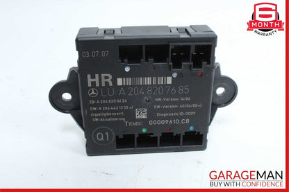 08-18 Mercedes W204 C300 GLK350 C250 Rear Right Side Door Control Module OEM