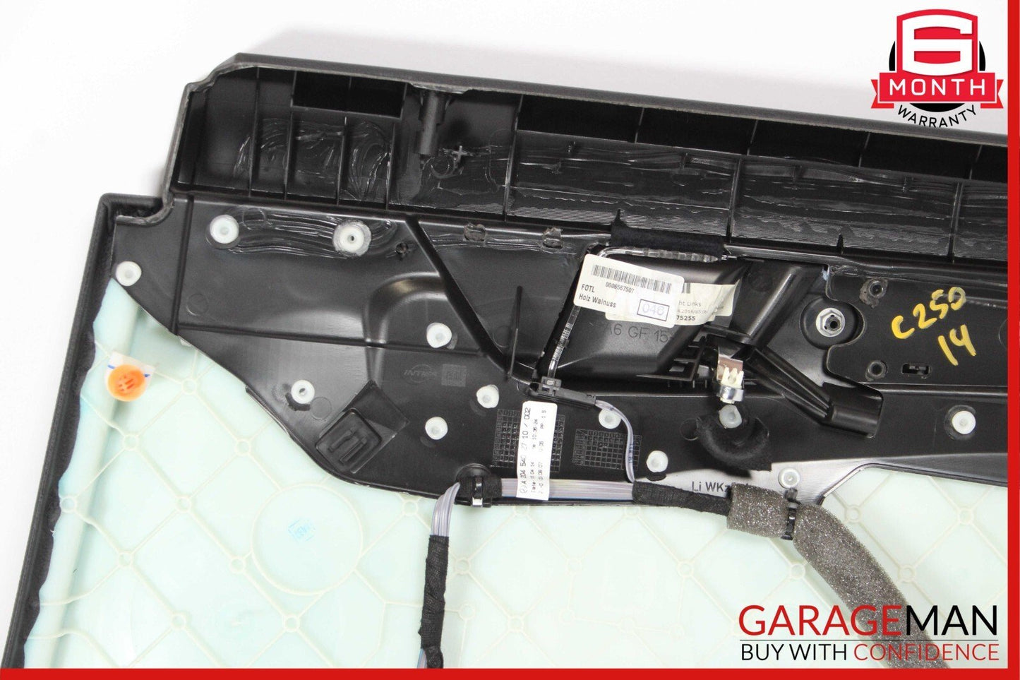 08-14 Mercedes W204 C250 C300 C350 Rear Left Interior Door Panel Assy Anthracite