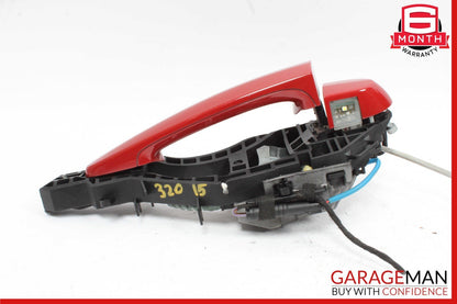 12-18 BMW F30 320i 528i Rear Left Side Exterior Door Handle Assy Red