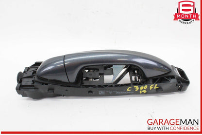 15-20 Mercedes W205 C300 Front Left Driver Side Exterior Door Handle Gray OEM