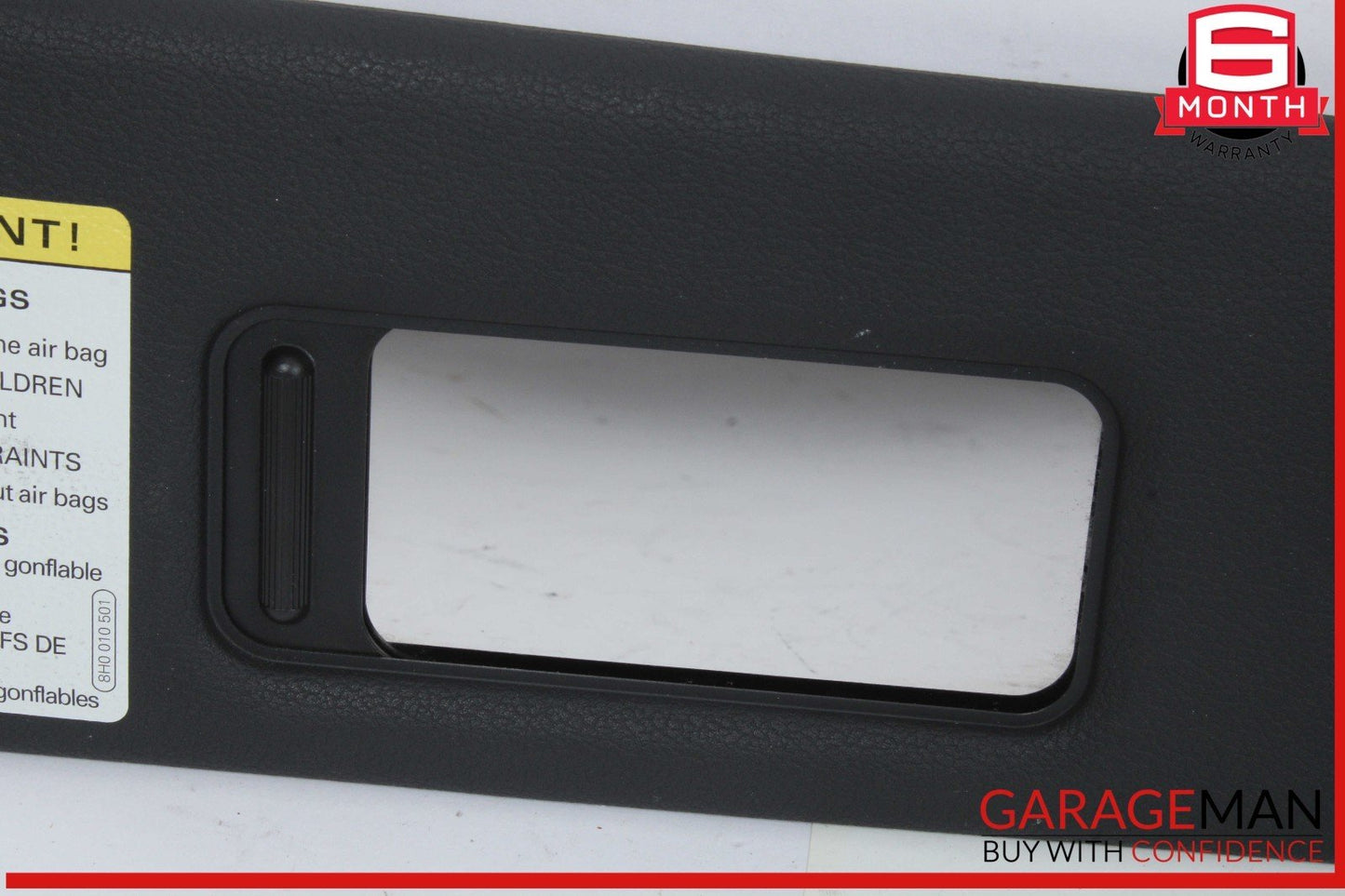 10-17 Audi A5 Front Right Passenger Side Sun Visor Sunvisor Black 8H0857552 OEM
