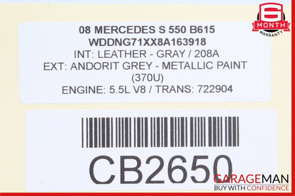 07-13 Mercedes W221 S550 S400 Rear Right or Left Side Door Control Module OEM