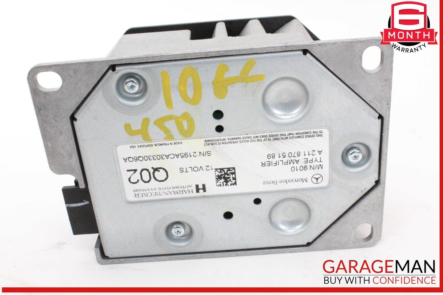 08-18 Mercedes X164 GL450 ML350 Subwoofer Amp Amplifier Harman Becker 2118705189