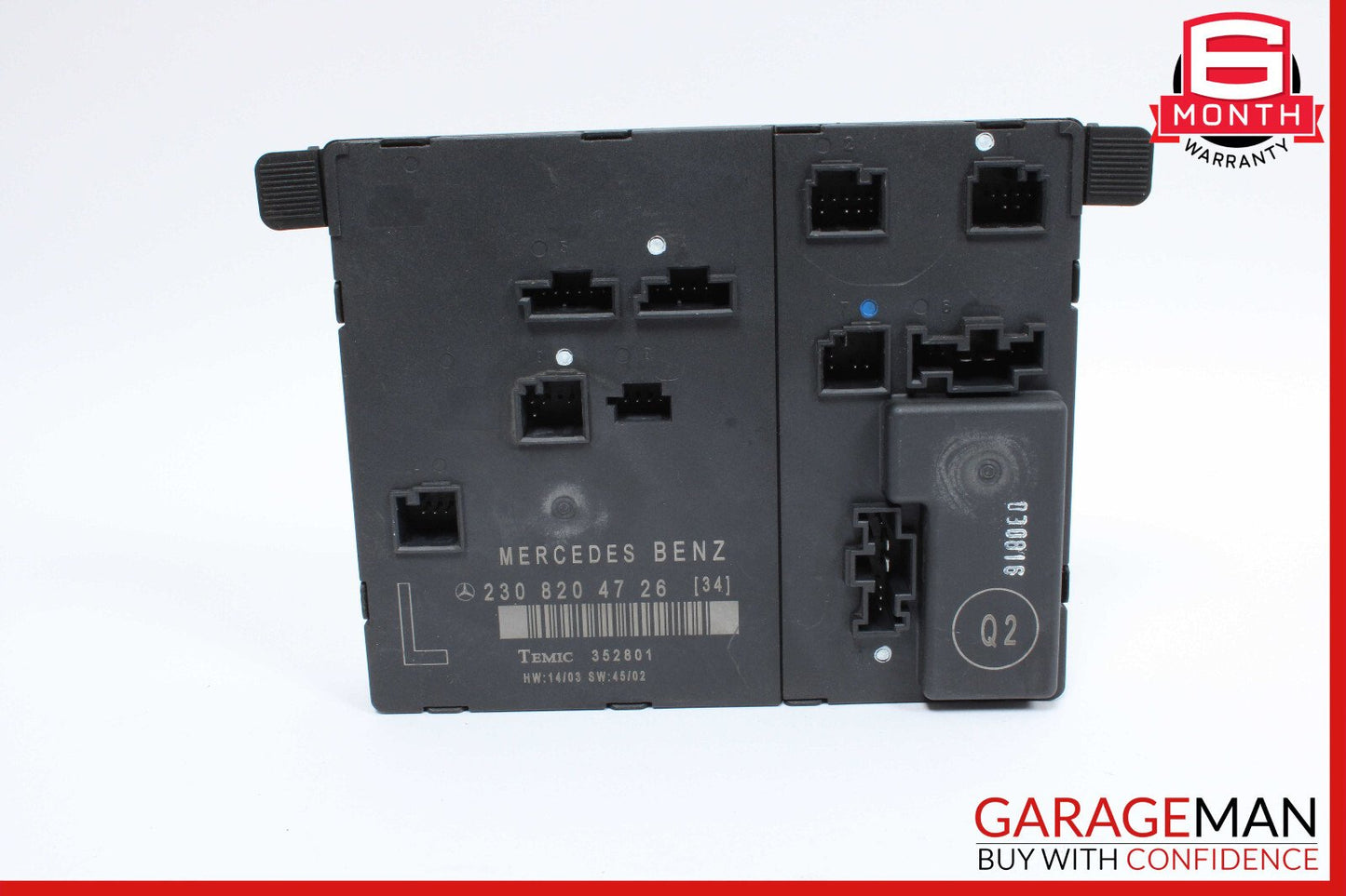 03-12 Mercedes R230 SL500 SL55 SL550 Door Control Module Left Driver Side OEM