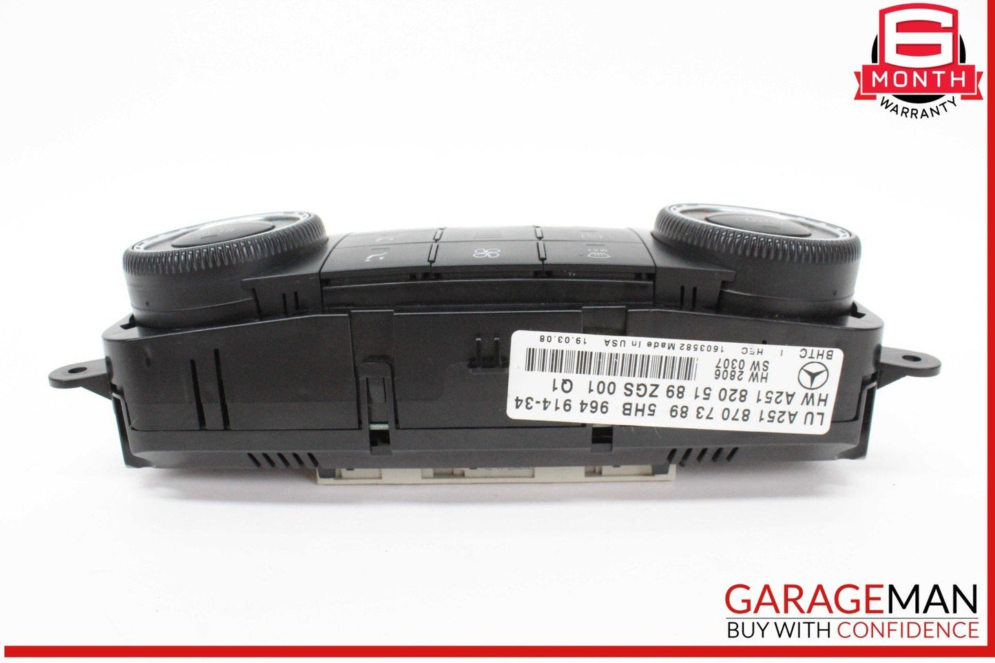 06-13 Mercedes X164 GL450 4MATIC Front A/C AC Heater Climate Control Switch OEM