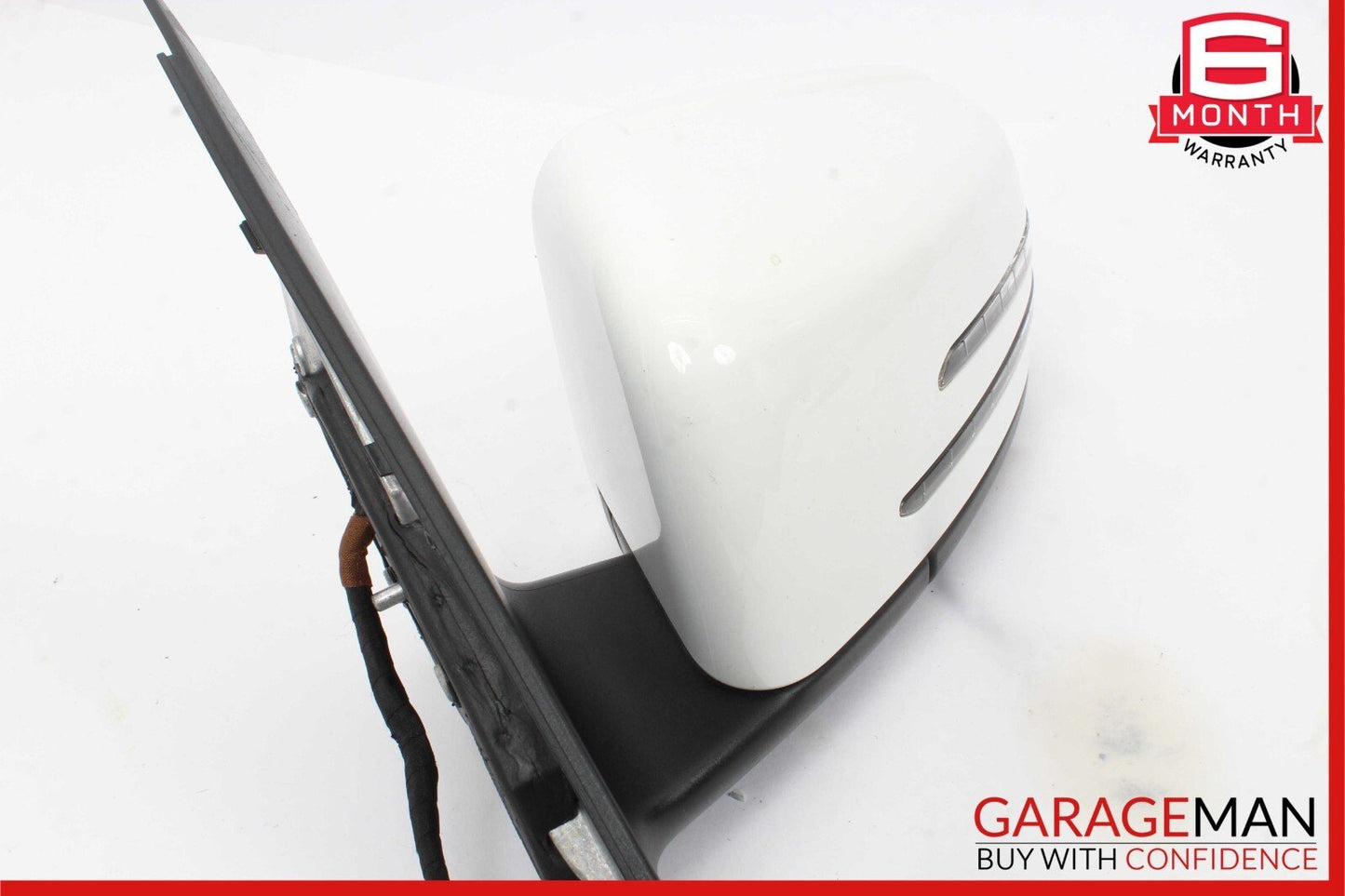 12-14 Mercedes W204 C250 Front Left Side Mirror Rear View Door Polar White