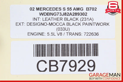 00-02 Mercedes W220 S55 AMG S600 Front Left Seat Control Module OEM