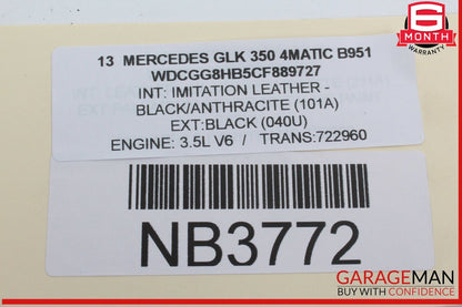 08-18 Mercedes X204 GLK350 4MATIC Rear Left Side Door Control Module OEM