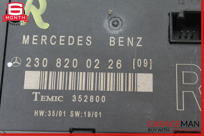 03-08 Mercedes R230 SL500 Front Right Passenger Side Door Control Module Unit