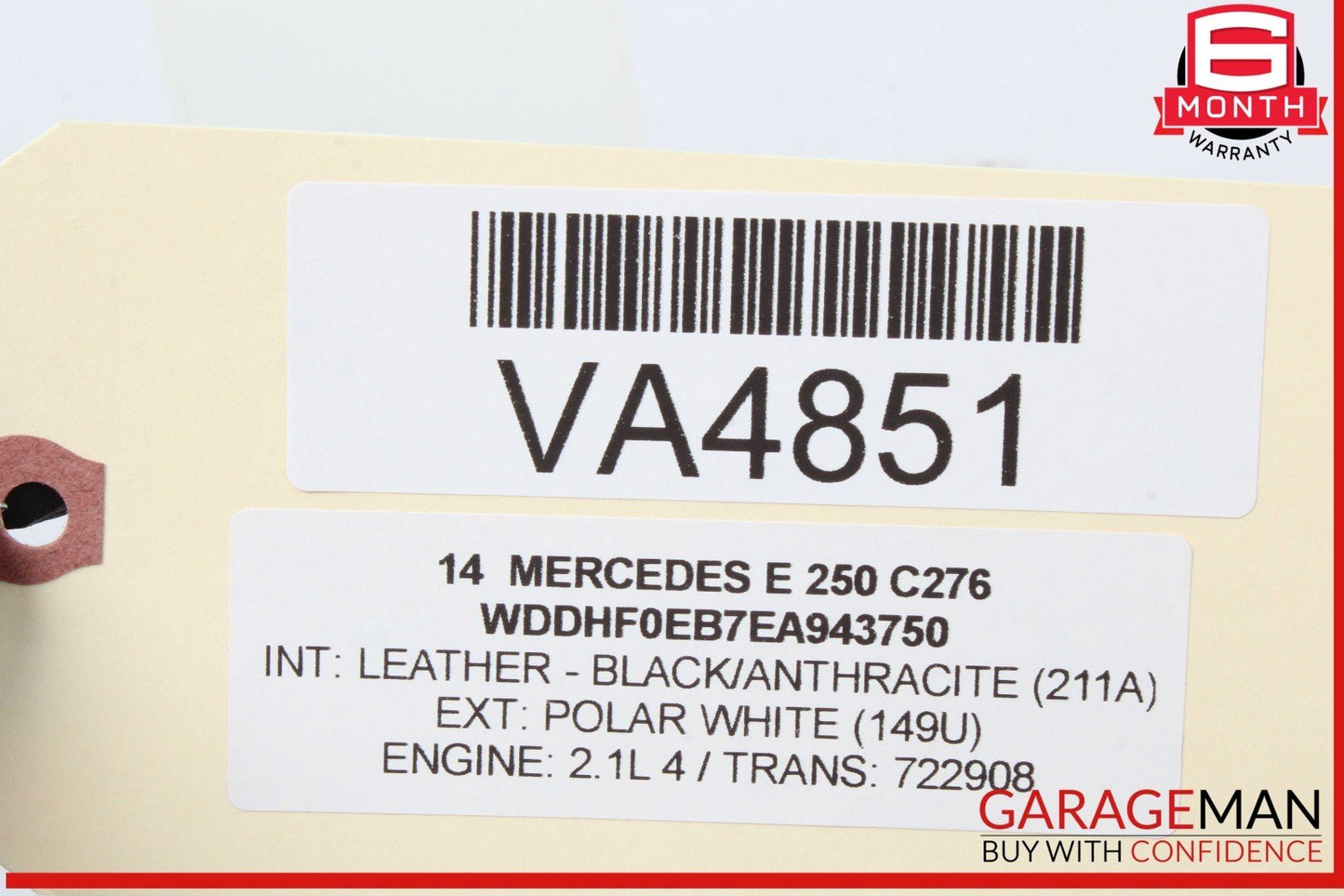 08-17 Mercedes W212 E250 Rear Right or Left Side Suspension Upper Control Arm