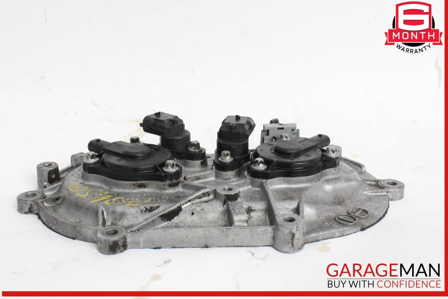 06-13 Mercedes W221 S400 Hybrid Front Right Engine Timing Chain Cover Plate OEM