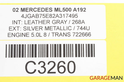 98-05 MERCEDES W163 ML320 ML500 TELEPHONE VOICE CONTROL MODULE 2208202185 Q5 OEM