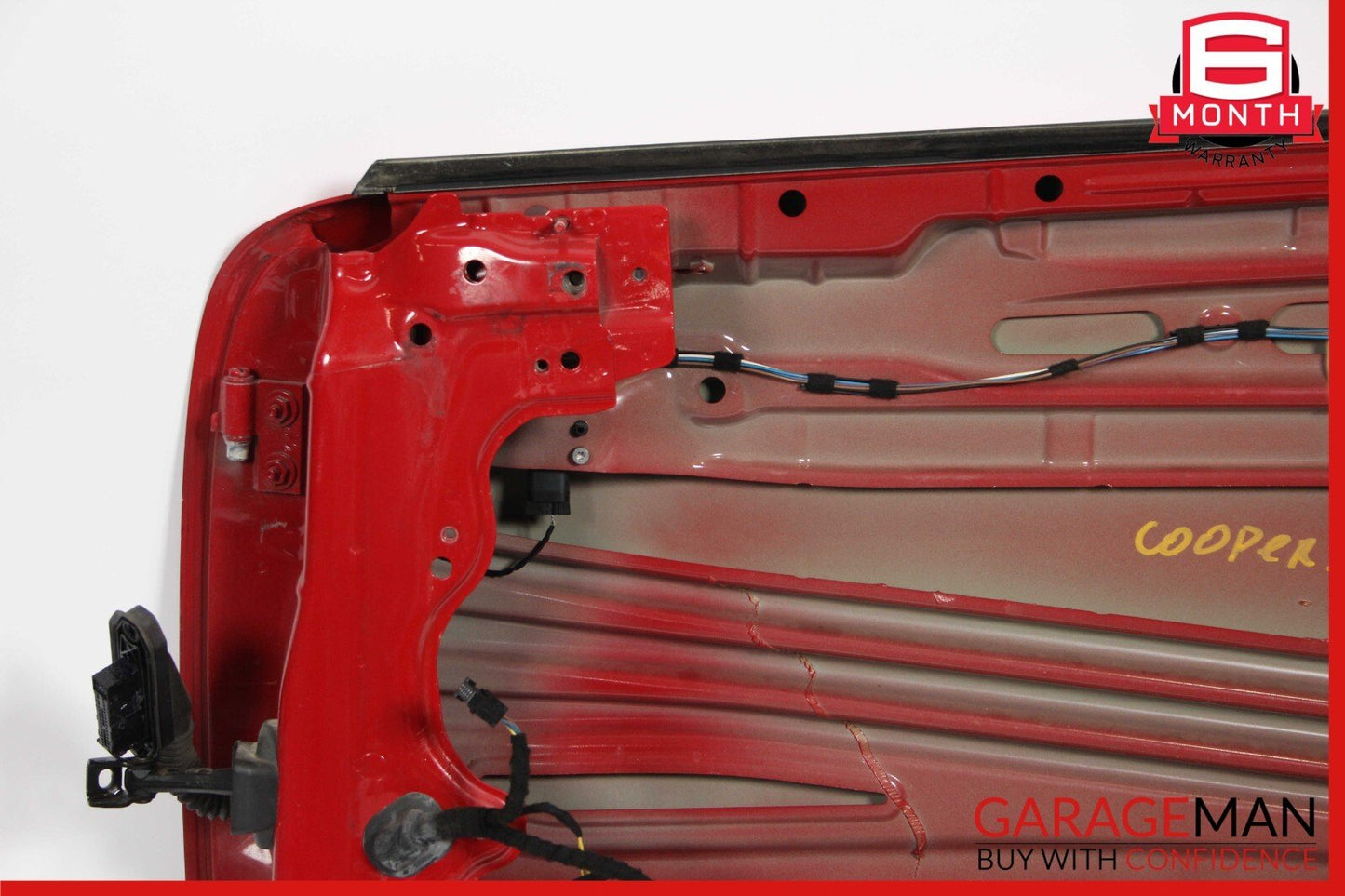 07-13 Mini Cooper Front Right Passenger Side Exterior Door Shell Frame Panel Red