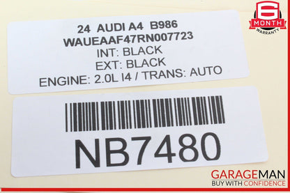 17-24 Audi A4 Quattro Rear Right Passenger Side Window Regulator Motor 8W0959812