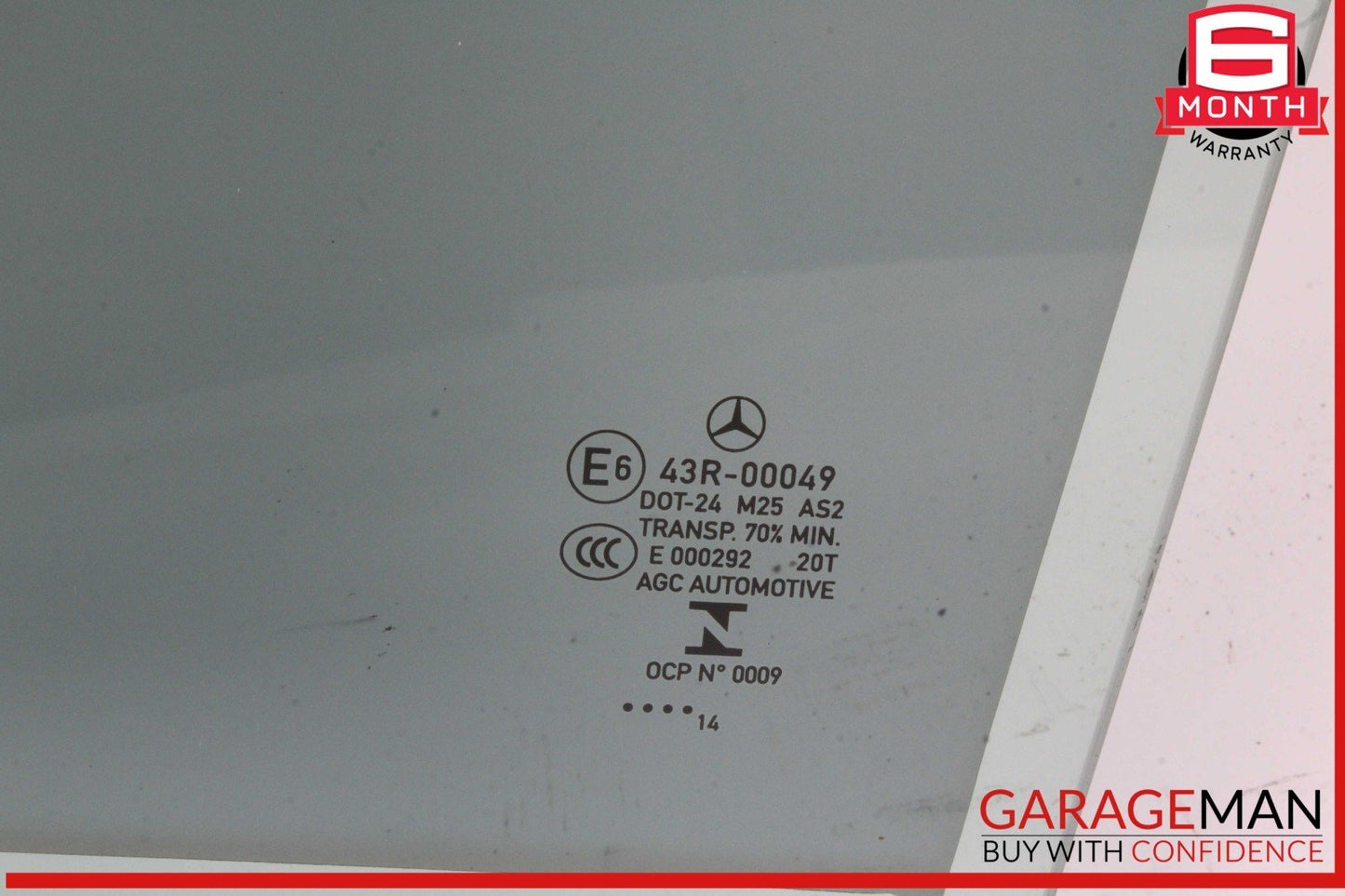 10-16 Mercedes W212 E350 E550 Rear Left Driver Side Door Window Glass OEM