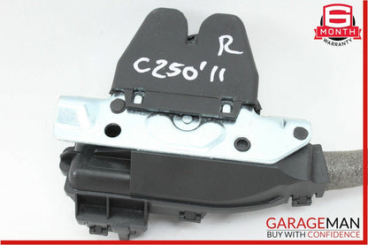 08-15 Mercedes W204 C250 Trunk Lid Lock Latch Actuator w/ Cylinder Mechanism