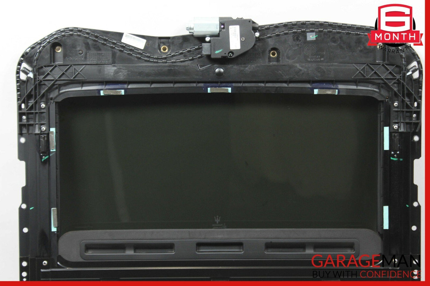 14-17 Maserati Ghibli Upper Pano Panoramic Sunroof Sliding Roof Rail Frame Glass