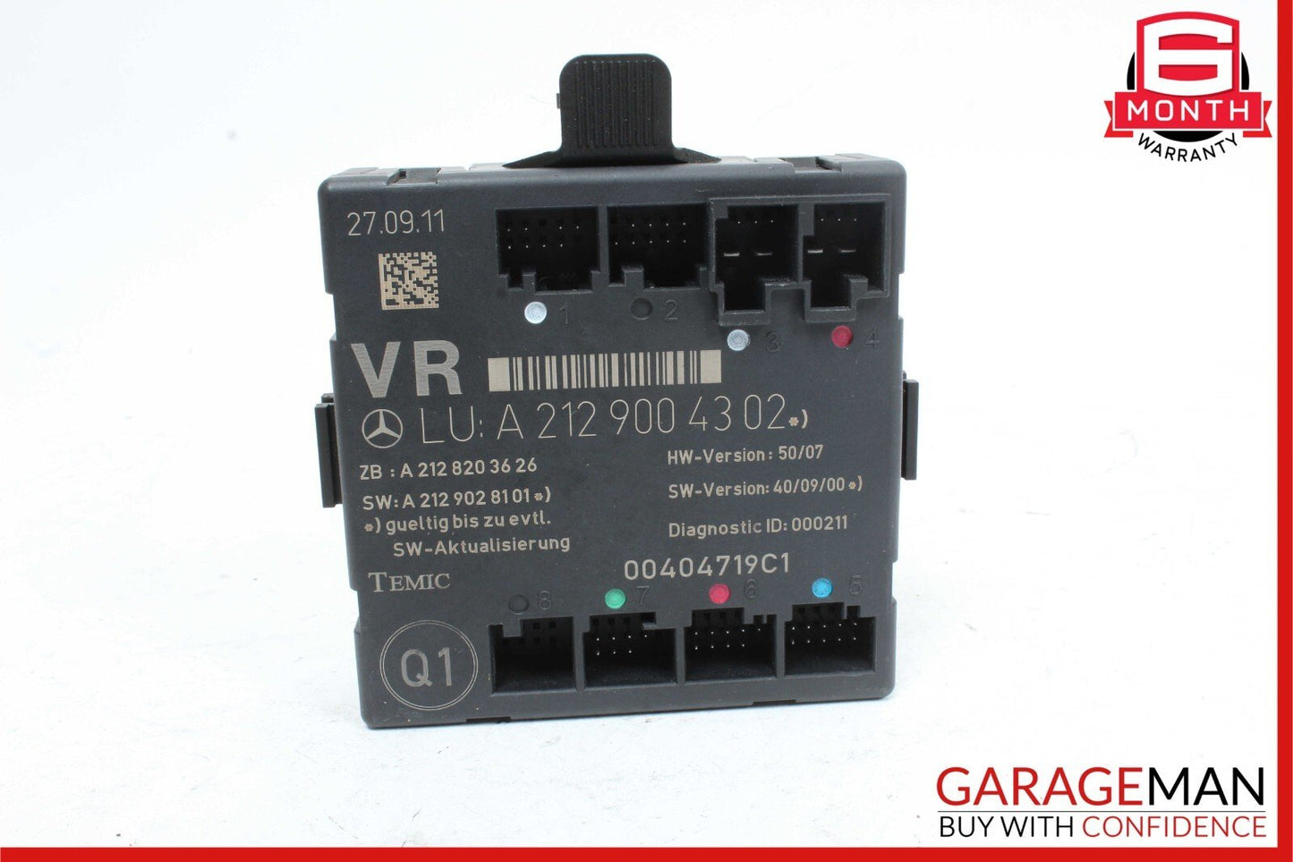 08-14 Mercedes W204 C250 Front Right Passenger Side Door Controller Module OEM