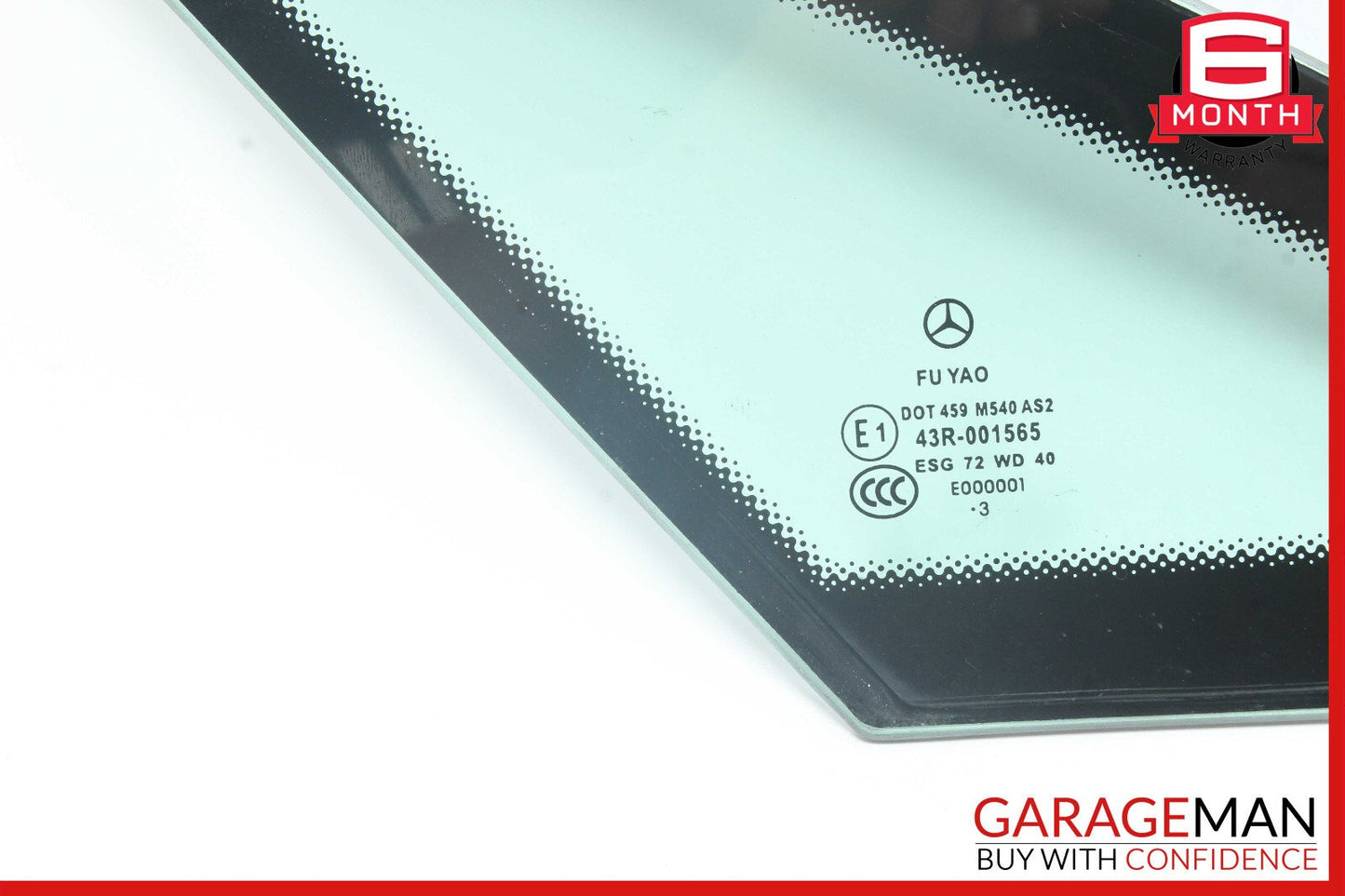 10-17 Mercedes W207 E350 E400 Coupe Rear Left Driver Quarter Window Glass OEM
