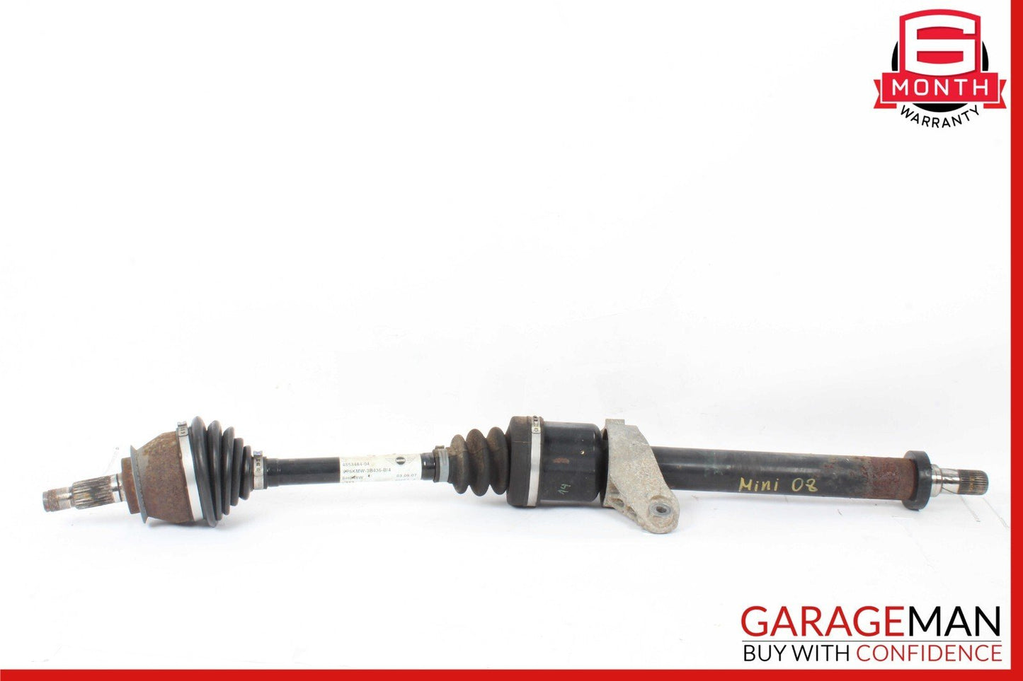 07-15 MINI COOPER FRONT RIGHT PASSENGER SIDE CV AXLE SHAFT 4853484