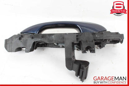 15-20 Mercedes W205 C300 C63 AMG S Rear Left Side Exterior Door Handle Blue