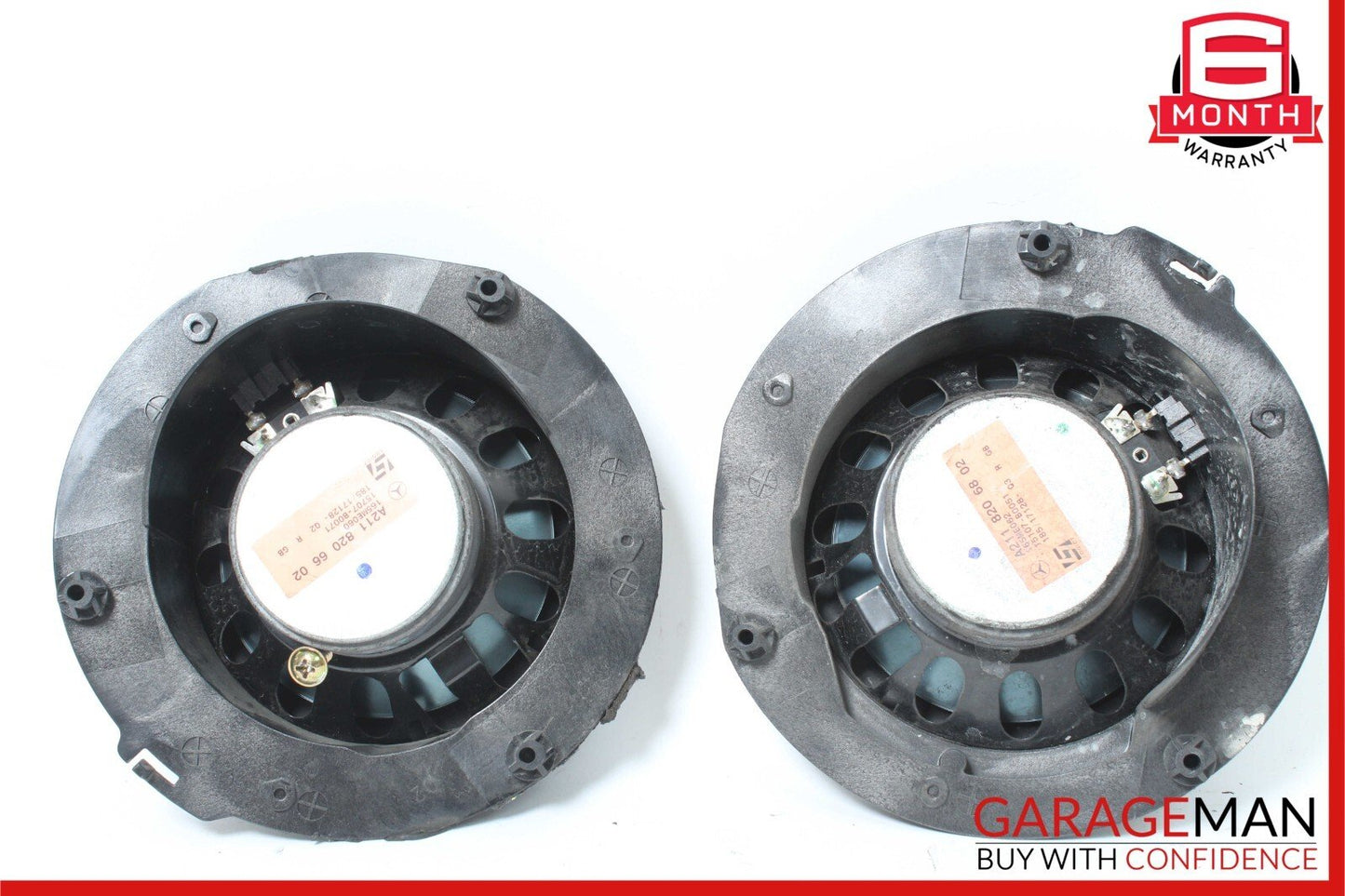 07-09 Mercedes W211 E350 Rear Right & Left Side Door Audio Sound Speakers Set