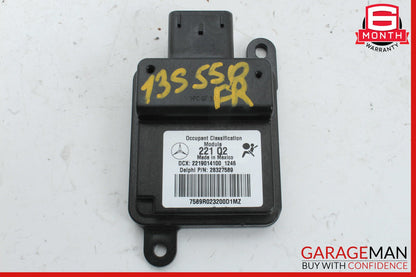 10-13 Mercedes W221 S550 S350 Occupant Seat Module Sensor Front Right OEM