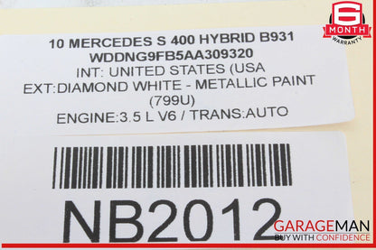 07-14 Mercedes W221 S400 Hybrid Headlight Switch Control 2219053500 OEM