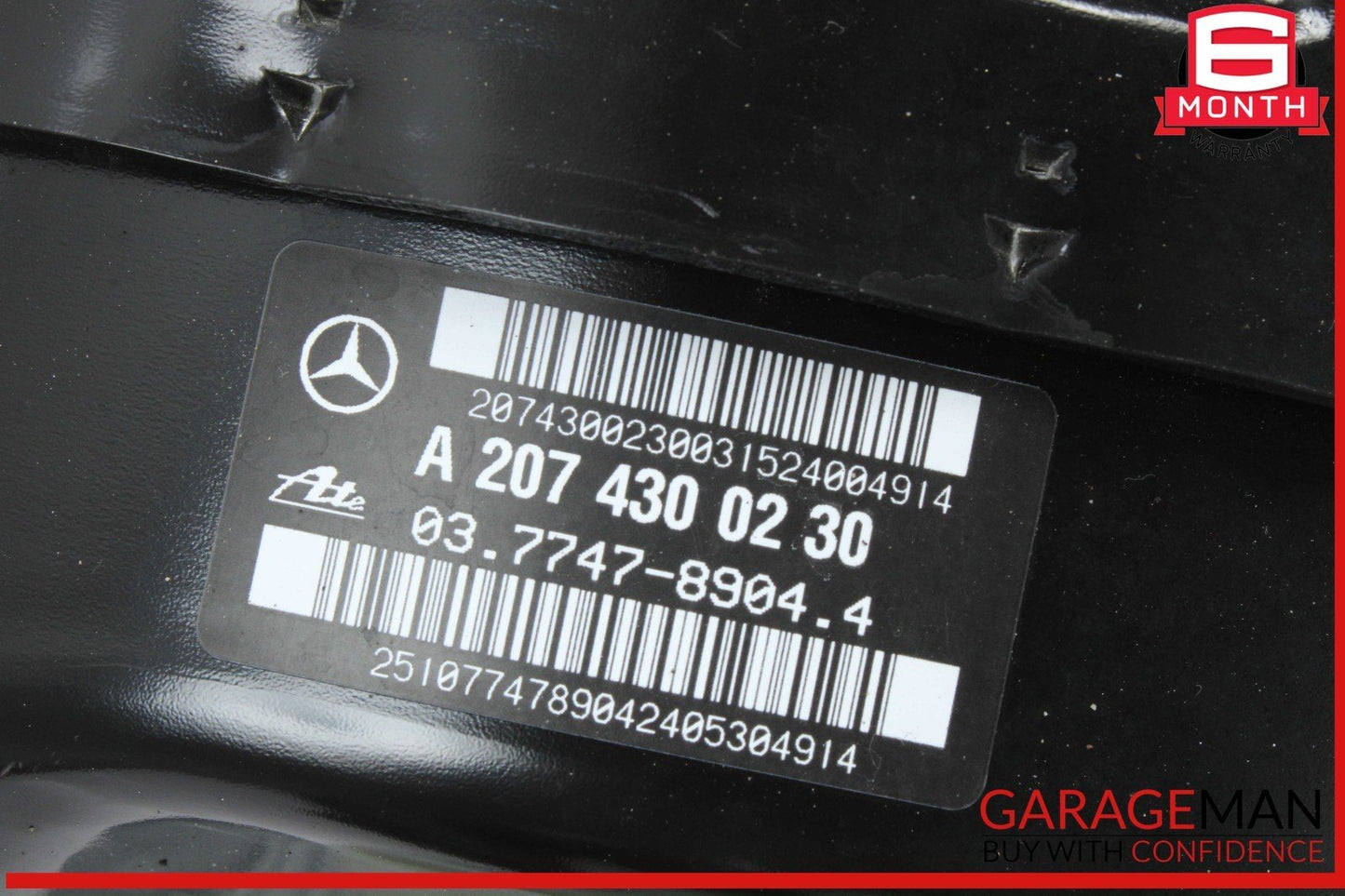 10-17 Mercedes W207 E400 Power Brake Booster Master Cylinder w/ Reservoir OEM