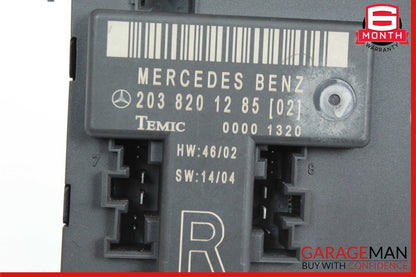 01-07 Mercedes W203 C230 C320 Front Right Door Control Module 2038201285 OEM
