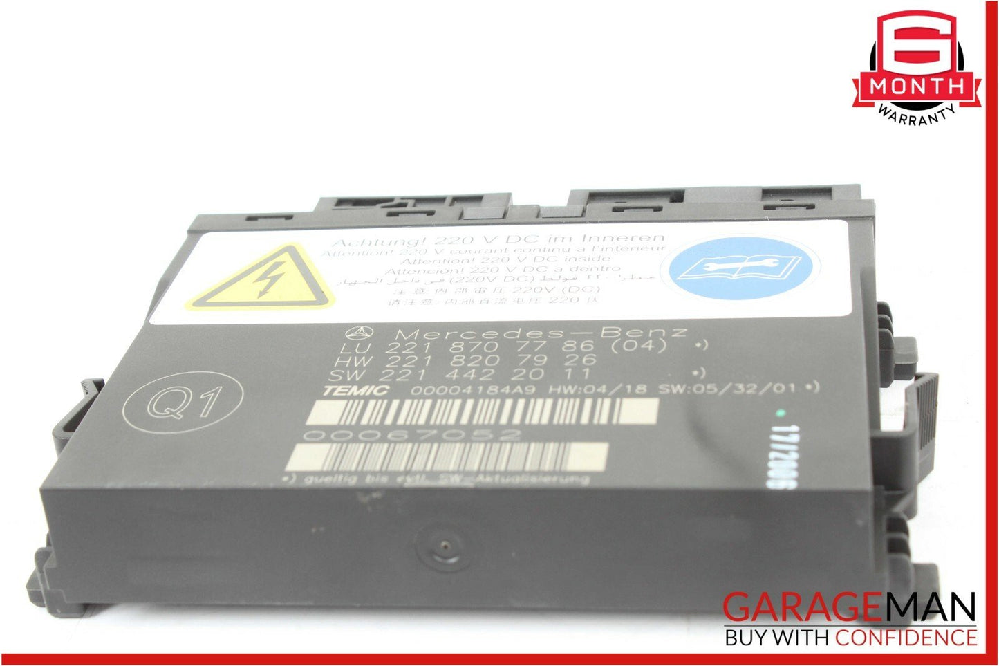 07-09 Mercedes W221 S550 Front Left or Right Side Seat Computer Control Module