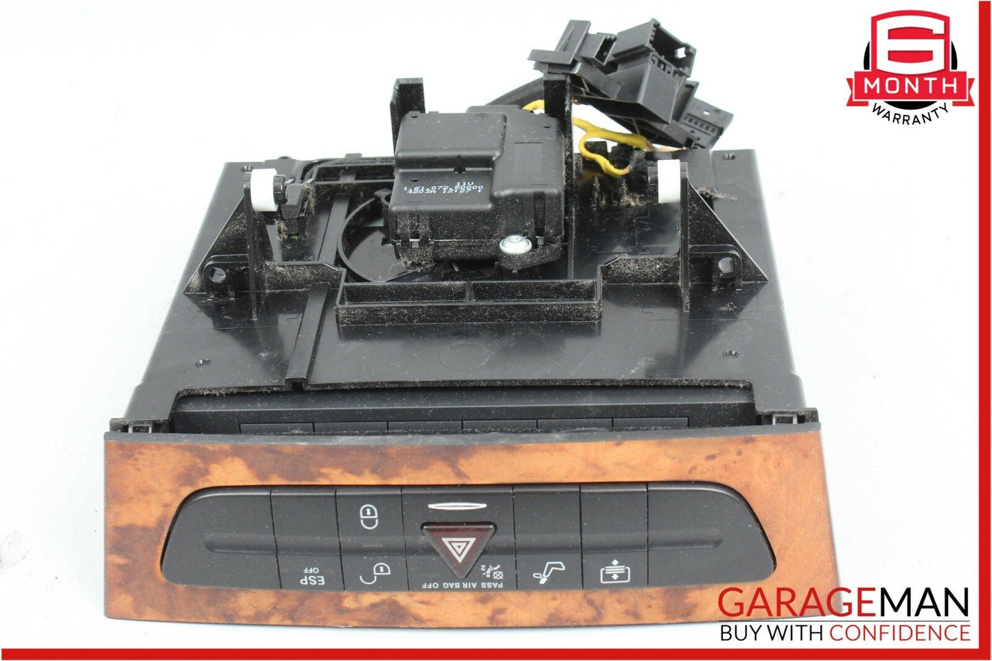 03-09 Mercedes W211 E550 E320 CLS550 Hazard Light Door Lock Control Switch Wood