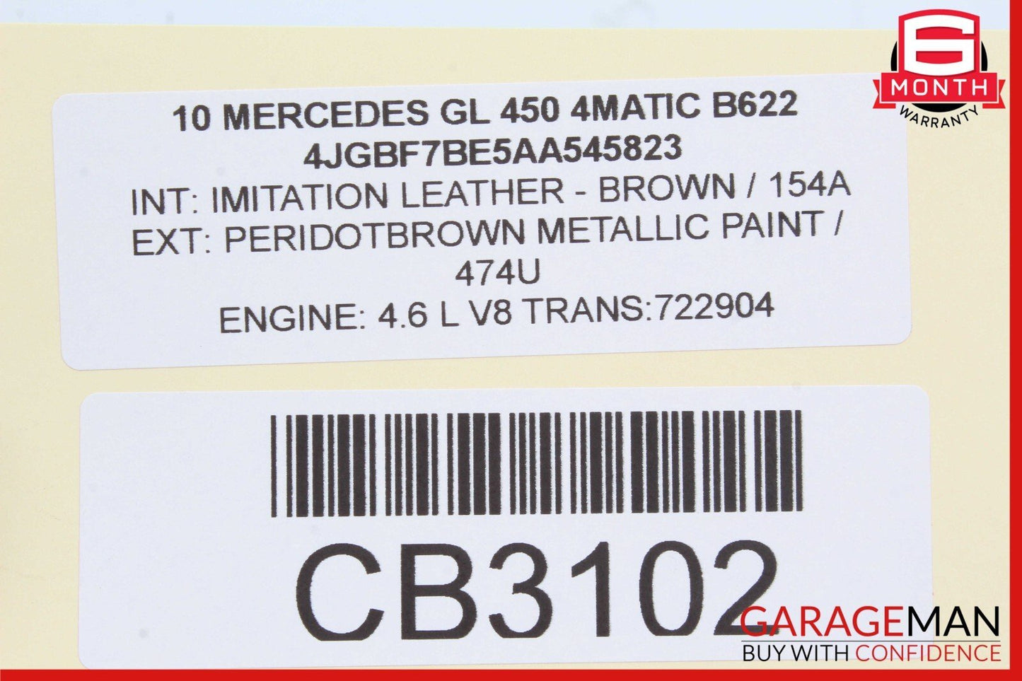 07-16 Mercedes X164 GL550 GL450 Third Seat Row Power Folding Control Module
