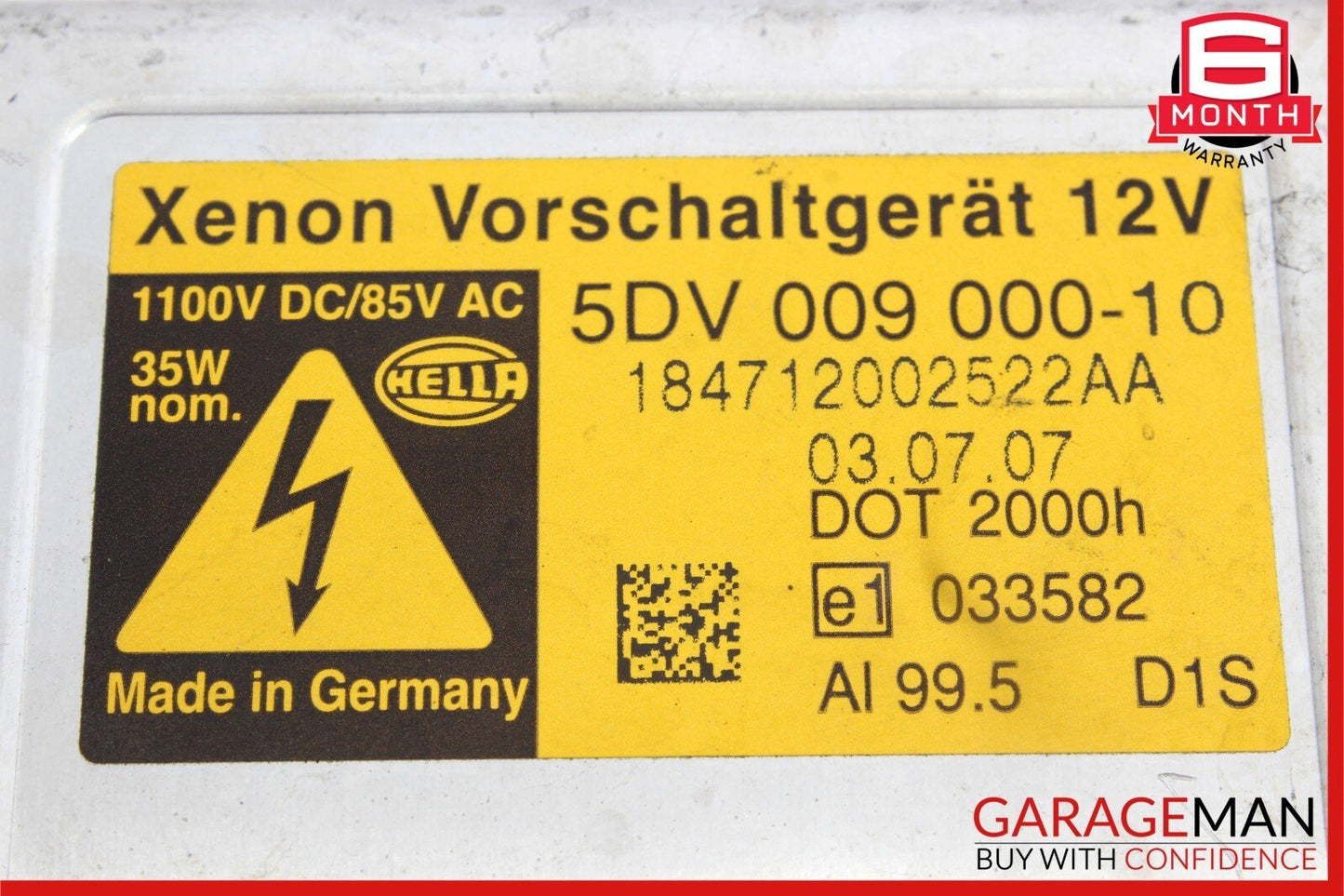 03-09 Mercedes W209 CLK350 CLK500 Xenon HID Headlight Ballast Module Unit OEM